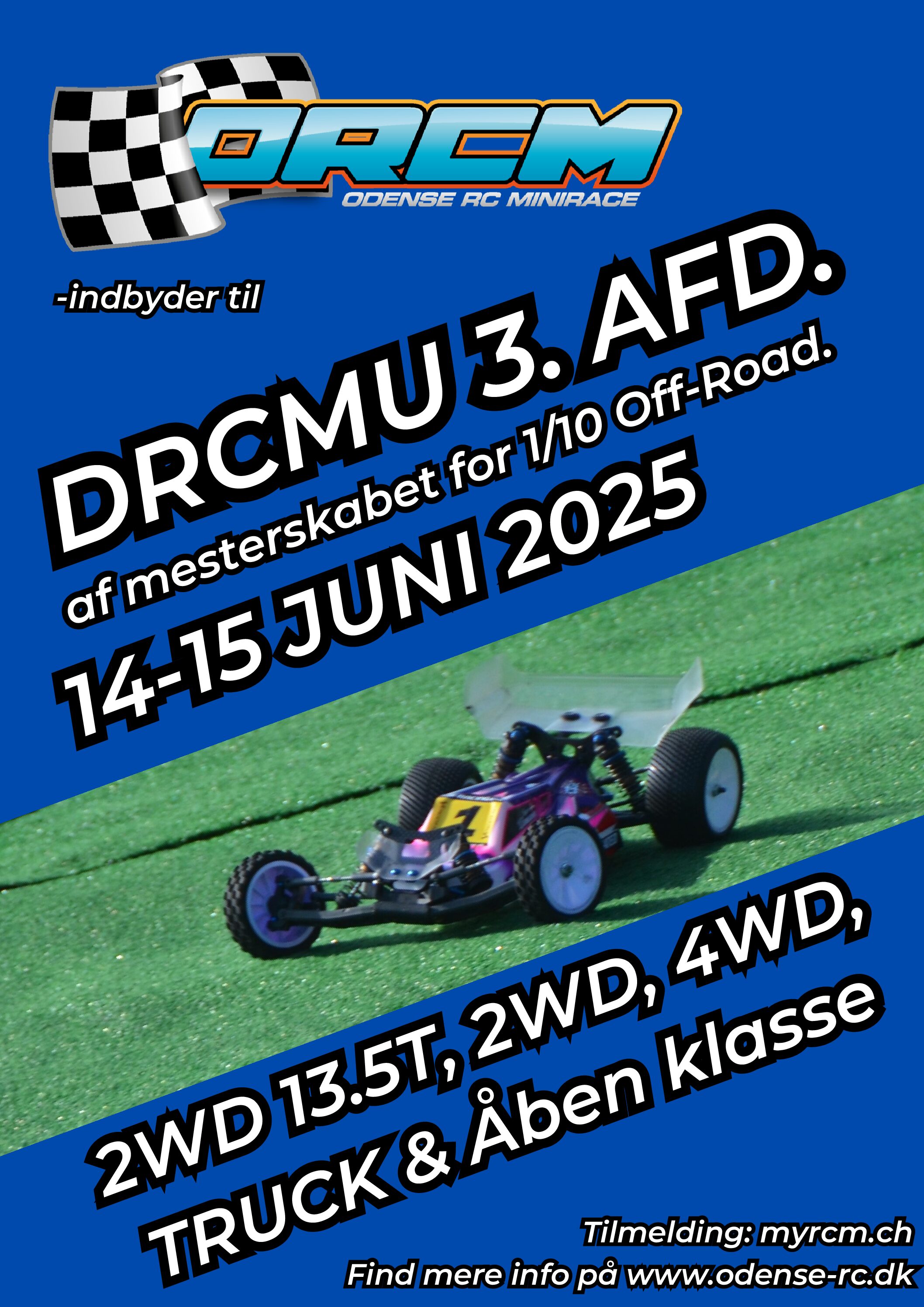 DRCMU 3 køres på vores offroad bane.